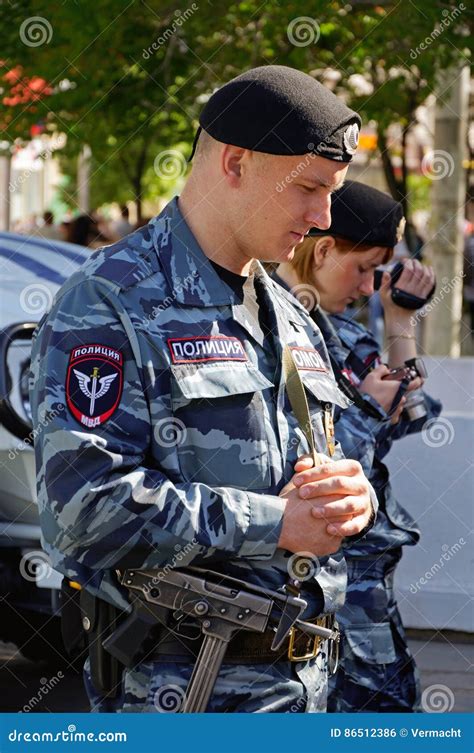 omon soldier  city street rostov  don russia editorial photo image  russia special
