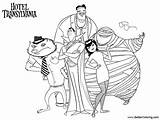 Hotel Transylvania Coloring Pages Characters Printable Kids Adults Color Print sketch template