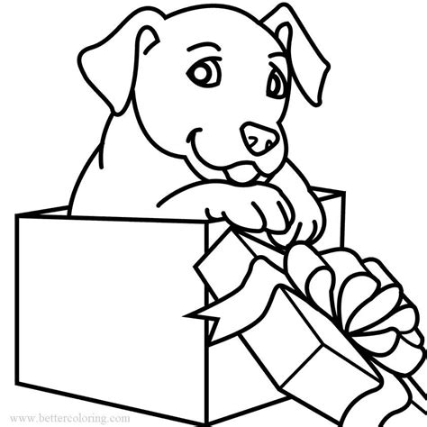 christmas dog coloring pages coloring pages  printable coloring pages