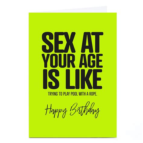 Buy Personalised Punk Birthday Card Sex At Your Age For Gbp 1 79