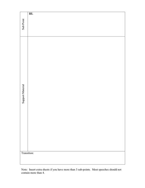outline template  word   formats page