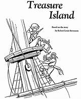 Coloring Treasure Island Pages Xxx Pirate Buried sketch template