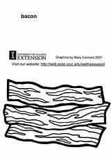 Bacon Coloring Pages Edupics Printable Large sketch template