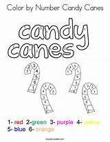 Candy Color Number Coloring Canes Print Built California Usa Twistynoodle sketch template