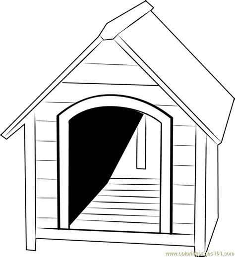 small dog house coloring page  dog house coloring pages