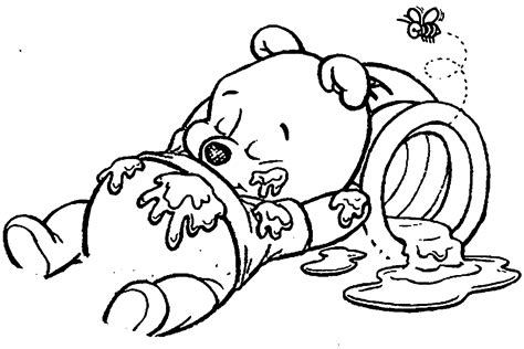baby pooh bear coloring page coloring home