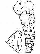 Superman Logo Pages Coloring Printable Boys Recommended Color sketch template