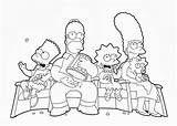 Simpsons Coloring Pages Simpson Christmas Homer Kids Printable Results Template sketch template