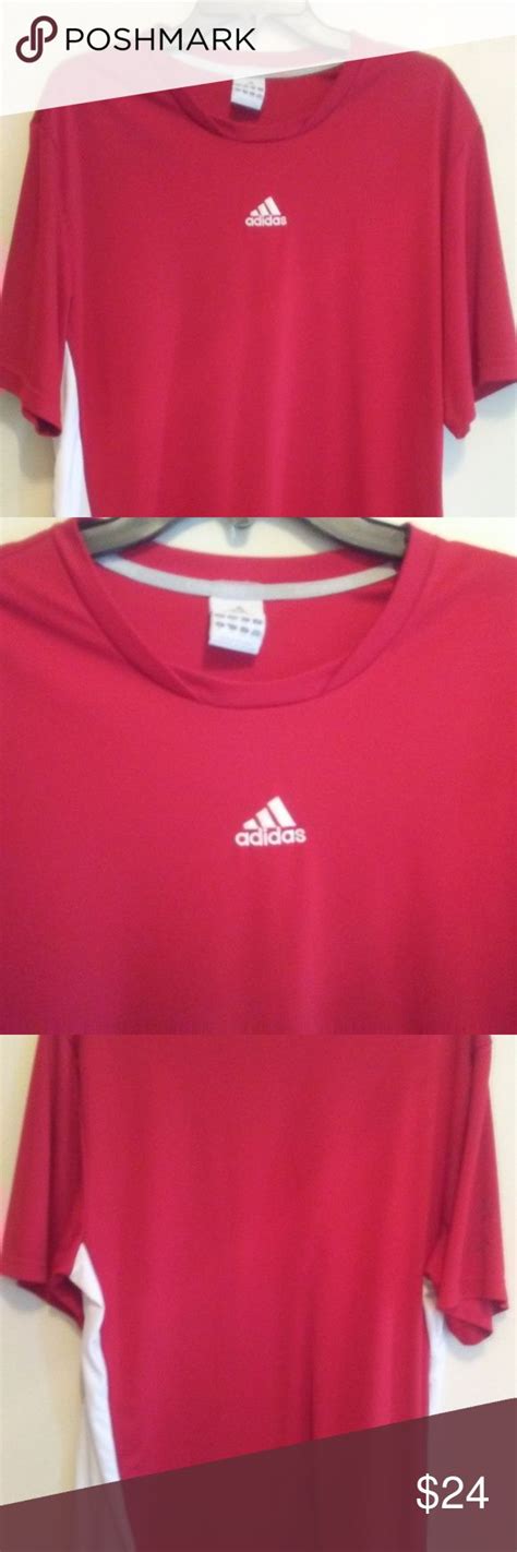 mens red adidas shirt size xl adidas shirt red adidas shirts