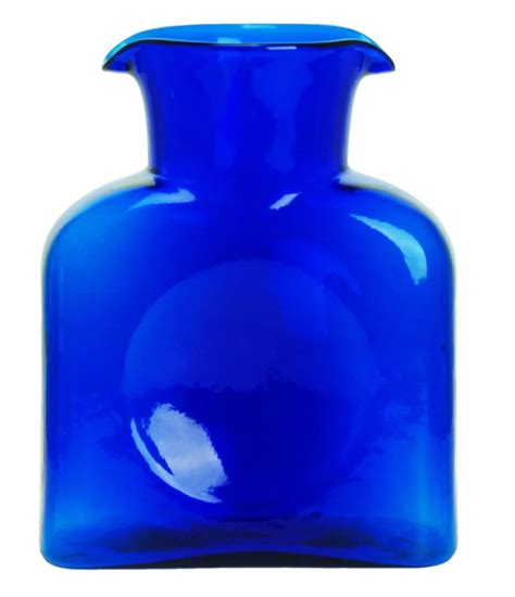 Blenko Glass Water Bottle Cobalt Blue The Write Impression