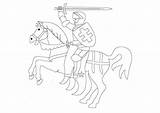 Coloring Ritter Pferd Ausmalbilder Mit Horseback Knight Pages Ausmalen Horse Printable sketch template