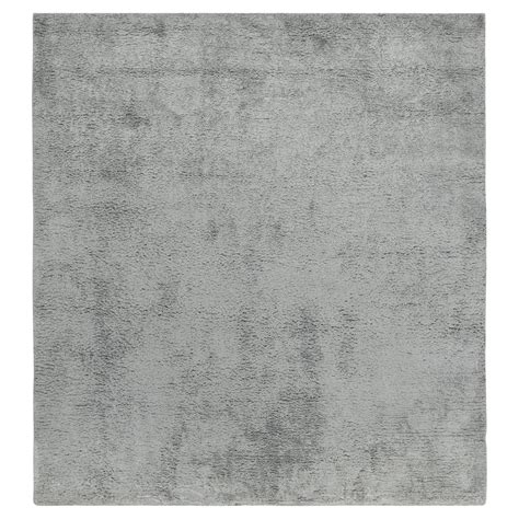rug  kilims moroccan style shag rug  solid grey white high pile  sale  stdibs