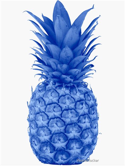 blue pineapple beach vacation sticker  pearlsrocker redbubble