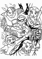 Coloring Titans Teen Pages Robin Go Popular Print sketch template