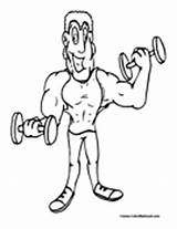 Weightlifting Coloring Pages Colormegood Sports sketch template