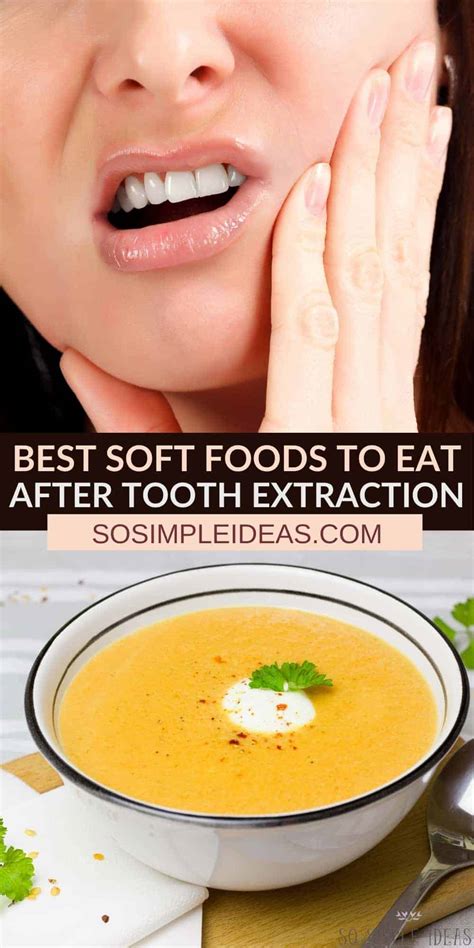 soft foods  eat  tooth extraction  simple ideas