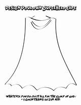 Superhero Capes Cape Coloring Own Pages Shield Kids Template Preschool Super Hero Colouring Activity Childrens Activities Church Crafts Ministry School sketch template