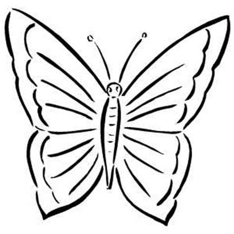 simple butterfly coloring page clipart  clipart