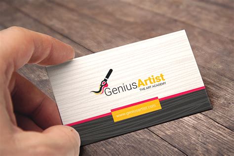 business card  artist painter business card templates creative