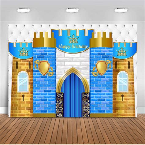 buy moca royal prince birthday backdrop castle brick wall happy