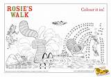 Walk Rosie Colouring sketch template