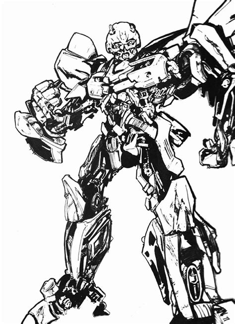 bumblebee transformer coloring page   bumblebee coloring pages
