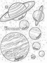 Coloring Solar System Pages Space Planet Planets Kids Color Book Adults Choose Board Universe Books Pre sketch template