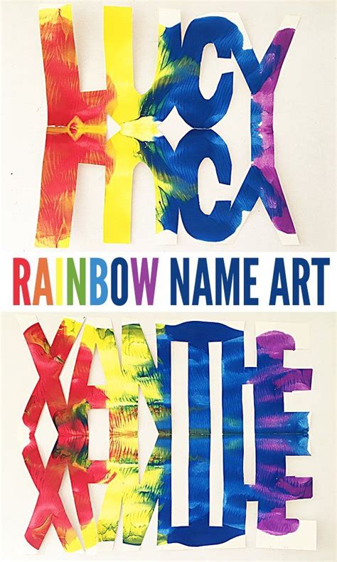 rainbow  art project  school aged kids create colourful