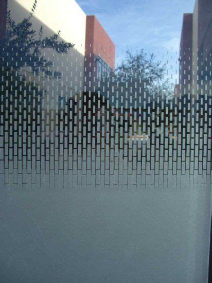frosted glass windows door glass etched gradient squares glass