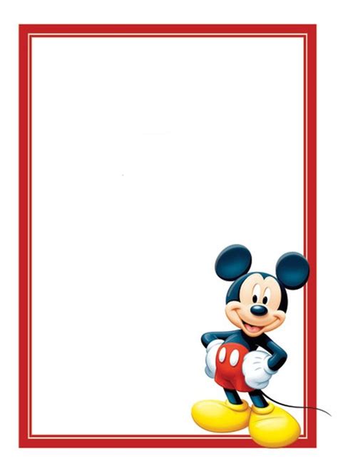inspiring mickey mouse blank invitation template photography