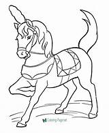 Horse Coloring Pages Circus Horses sketch template
