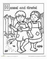 Gretel Hansel Coloring Worksheets Pages Worksheet Cuento Education Fairy Del Tales Drawing Grete Book Tale Preschool Colorare Da Para Colorear sketch template