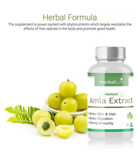 Herballyfe Pure Amla Extract Capsule 800 Mg Pack Of 2 Buy Herballyfe