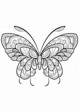 Coloring Butterfly Butterflies Pages Kids Zentangle Color Beautiful Printable Patterns Adult Adults Book Simple Drawing Easy Mandala Sheets Insects Issuu sketch template