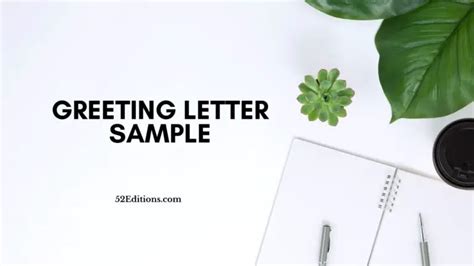 greeting letter sample   letter templates print