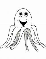 Polipo Krake Disegno Ausmalbild Stampare Molluschi Octopodes Printmania sketch template