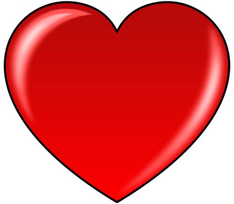 red heart clip art clipartsco