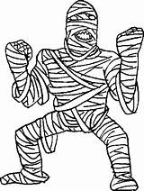 Mummy Coloring Pages Halloween Mummies Getcolorings Kids sketch template