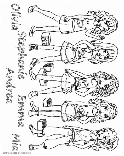 characters   lego friends  coloring pages printablecom