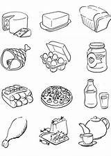 Foods Tulamama Junk Coloringhome Mycoloring Verduras Pintarcolorear Souzan sketch template