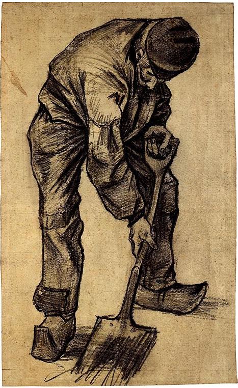 digger  vincent van gogh  drawing