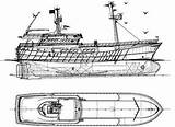 Trawler sketch template