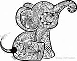 Dieren Kleurplaten Schattige Olifant Moeilijk Mandalas Elefante Elefant Volwassenen Omnilabo Elefantes Tekening Dingen Zentangle Ausmalen Olifantje Ausmalbild Facile Printen Elefanten sketch template