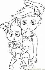Boss Baby Coloring Pages Costume Color Coloringpages101 Printable Getcolorings Getdrawings sketch template