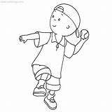 Caillou Xcolorings 860px sketch template
