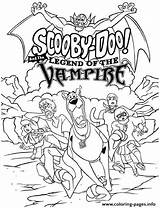 Doo Scooby Coloring Pages Printable Color Vampire Cartoon Halloween Sheets Print Kids Gang Loon Colouring Character Books Valentines Disney Adult sketch template