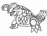 Coloring Groudon Pages Popular sketch template