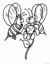 Coloring Pages Printable Bee Kids Bees Animal Insects Monkey Jungle Girls Freekidscoloringpage sketch template
