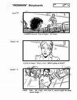 Storyboard Examples Duncan Studiobinder Ironman Catches Attempting Tony Mission sketch template