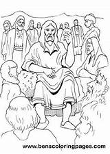 Jesus Coloring Preaching Pages Bible Please Print Coloringpages Benscoloringpages sketch template